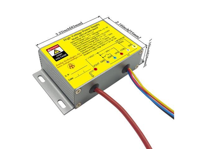 Analog Technologies Compact High Voltage Power Supply 0 to 500V Output Voltage 2mA Output Current 24V Input DC DC Converter AHV24V500V2MAW