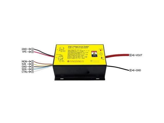 Analog Technologies Compact High Voltage Power Supply 0 to 10KV Output Voltage 1mA Output Current 24V Input DC DC Converter AHV24V10KV5MAW