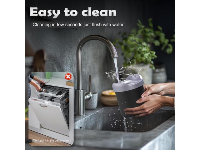BRIOBITE Rechargeable & Compact Electric Ice Cream Machine for Gelato, Milkshakes & Sorbet,Double-Insulated Bowl,Easy to Clean,Perfect for 1-2...