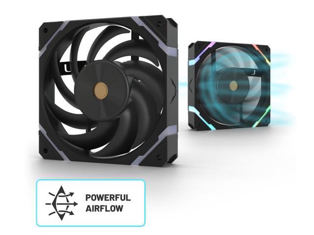 Valkyrie Syn 240 Black - AIO CPU Liquid Cooler - LCD Screen Inside PC - 2x Fluid Dynamic Bearing X12 Fans, 240mm Water Cooler, Compatible w/ AMD...