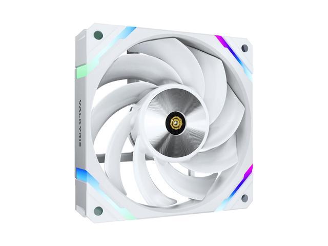 Valkyrie X12 Reverse PC Case Fan - White - 120mm - High Performance - Low Noise, High Airflow 80CFM Fluid Dynamic Bearings - Ultra Quiet - 2150...