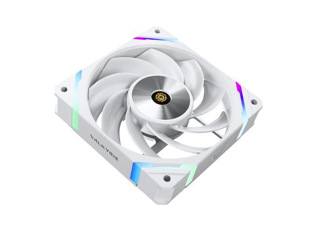 Valkyrie X12 Reverse PC Case Fan - White - 120mm - High Performance - Low Noise, High Airflow 80CFM Fluid Dynamic Bearings - Ultra Quiet - 2150...
