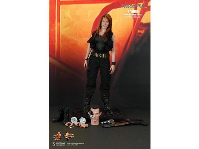 hot toys terminator 2 judgement day movie masterpiece 1/6 scale collectible figure t1000 as sarah connor