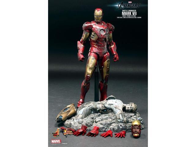 Figure Hot Toys MMS196 - Marvel Comics - The Avengers - Iron Man Battle Damaged Version Mark 7