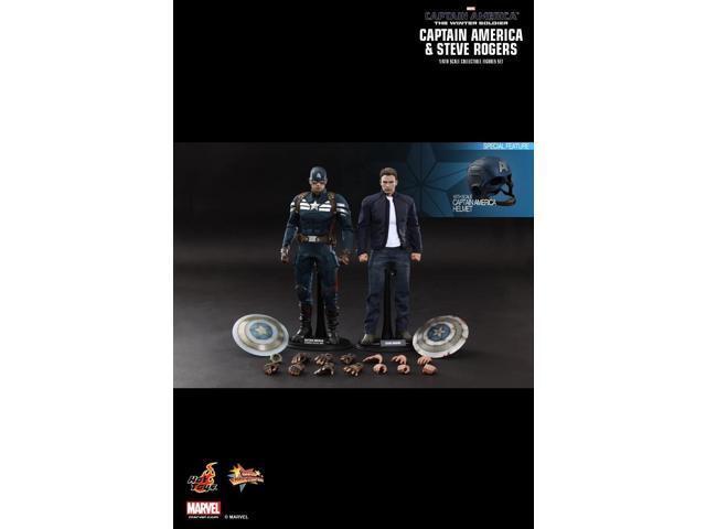 Figure Hot Toys MMS243 - Marvel Comics - Captain America: The Winter Soldier - Captain America & Steve Rogers