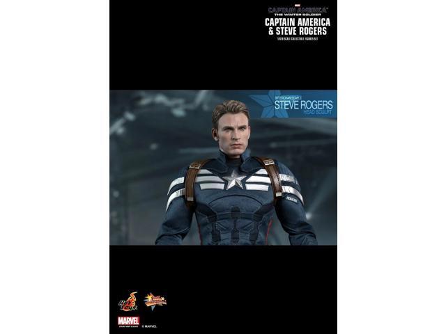 Figure Hot Toys MMS243 - Marvel Comics - Captain America: The Winter Soldier - Captain America & Steve Rogers