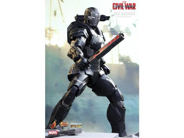 movie masterpiece diecast 1/6 scale fully poseable figure: captain america civil war war machine mark 3