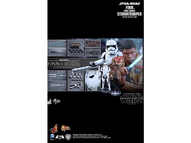 star wars the force awakens finn and first order riot control stormtrooper 1/6 collectible figure hot toys