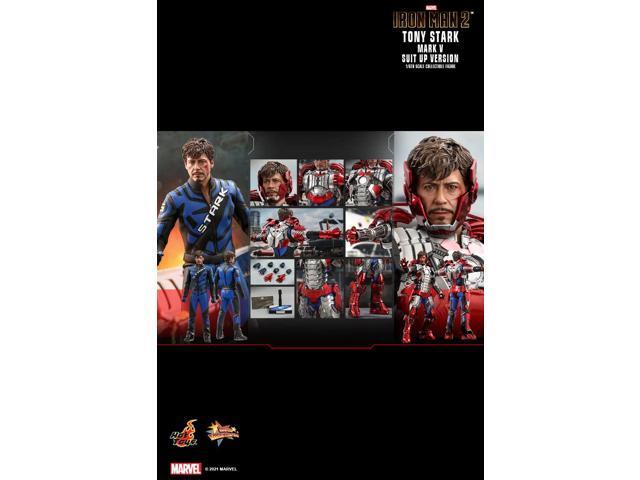 Figure Hot Toys MMS599 - Marvel Comics - Iron Man 2 - Tony Stark Mark 5 Suit Up Version