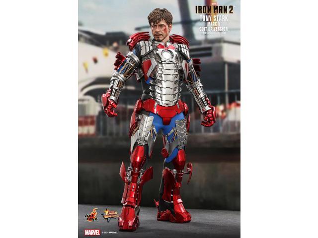 Figure Hot Toys MMS599 - Marvel Comics - Iron Man 2 - Tony Stark Mark 5 Suit Up Version