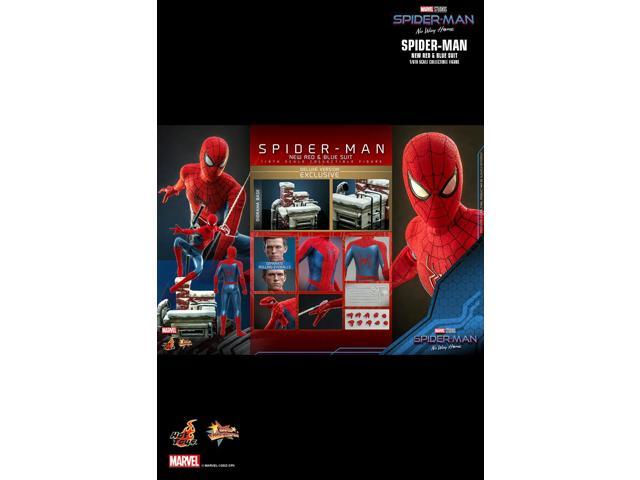 Figure Hot Toys MMS680 - Marvel Comics - Spider Man: No Way Home - Spider Man New Red And Blue Suit Deluxe Version