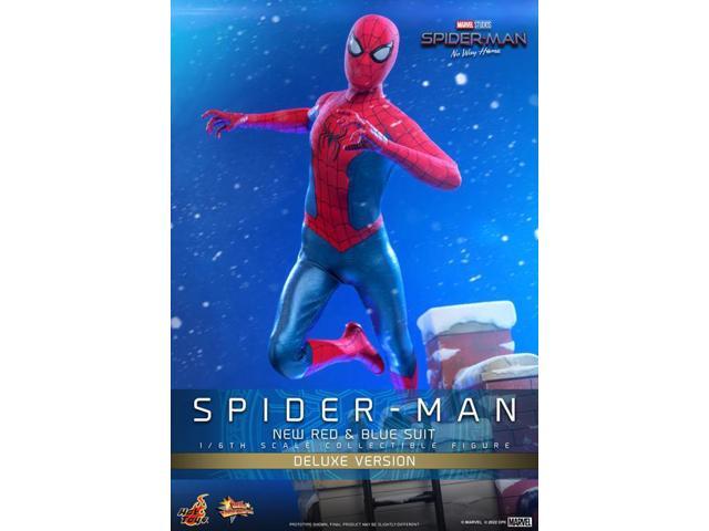 Figure Hot Toys MMS680 - Marvel Comics - Spider Man: No Way Home - Spider Man New Red And Blue Suit Deluxe Version