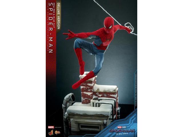 Figure Hot Toys MMS680 - Marvel Comics - Spider Man: No Way Home - Spider Man New Red And Blue Suit Deluxe Version