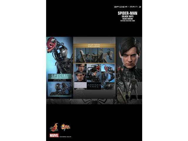 figure Hot Toys MMS728B - Marvel Comics - Spider Man 3 - Spider Man Black Suit Deluxe Version