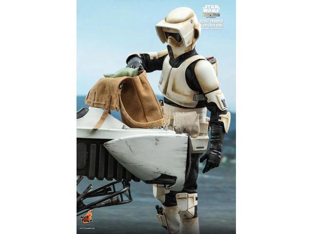 Figure Hot Toys TMS017 - Star Wars - The Mandalorian - Scout Trooper And Speeder Bike