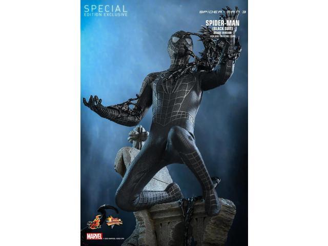 figure Hot Toys MMS728B - Marvel Comics - Spider Man 3 - Spider Man Black Suit Deluxe Version