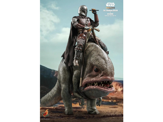 Figure Hot Toys TMS046 - Star Wars: The Mandalorian - Mandalorian & Blurrg