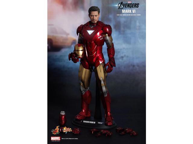 Hot Toys IRON MAN MK VI AVENGERS Limited Edition 1/6 12' Mint Sealed
