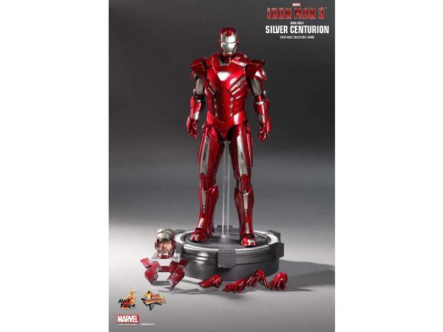 Figure Hot Toys MMS213 - Marvel Comics - Iron Man 3 - Iron Man Silver Centurion Mark 33 Standard Version