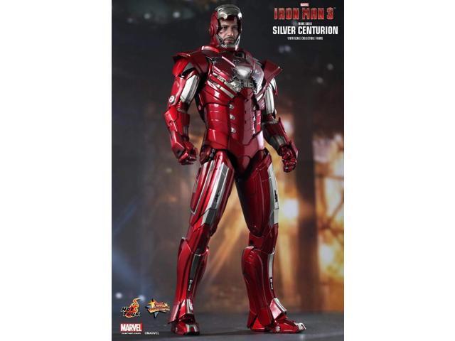 Figure Hot Toys MMS213 - Marvel Comics - Iron Man 3 - Iron Man Silver Centurion Mark 33 Standard Version