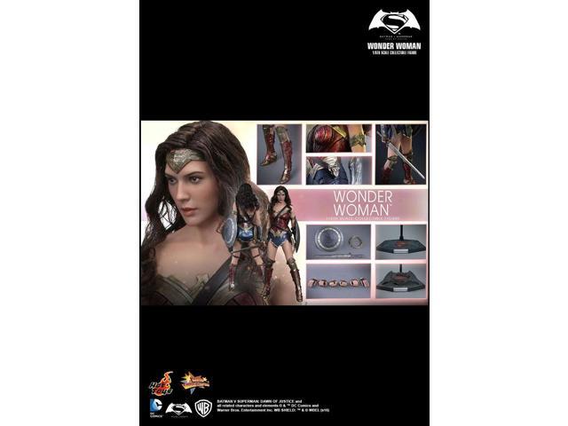 movie masterpiece batman vs superman justice wonder woman 1/6 scale action figure by hot toys