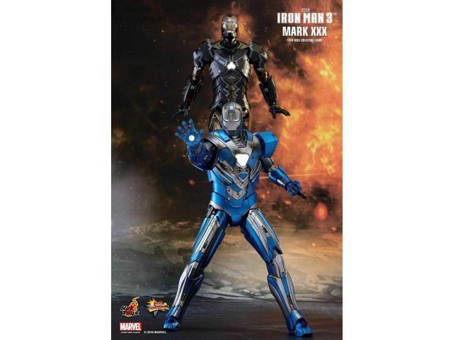 Figure Hot Toys MMS391 - Marvel Comics - Iron Man 3 - Iron Man Blue Steel Mark 30