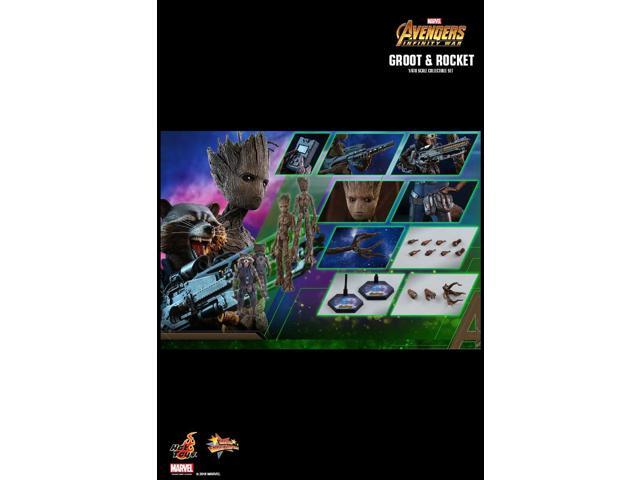 Figure Hot Toys MMS476 - Marvel Comics - Avengers 3: Infinity War - Groot & Rocket Deluxe Version