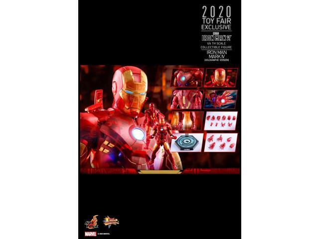hot toys 1:6 iron man mark iv holographic - iron man 2 - exclusive, ht906328