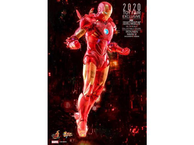 hot toys 1:6 iron man mark iv holographic - iron man 2 - exclusive, ht906328