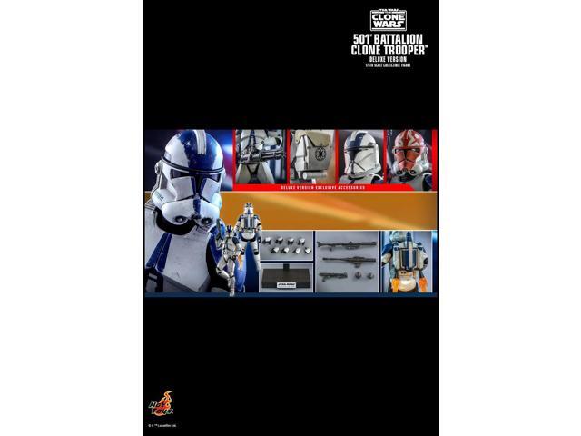 Figure Hot Toys TMS023 - Star Wars: The Clone Wars - 501ST Battalion Clone Trooper deluxe Version