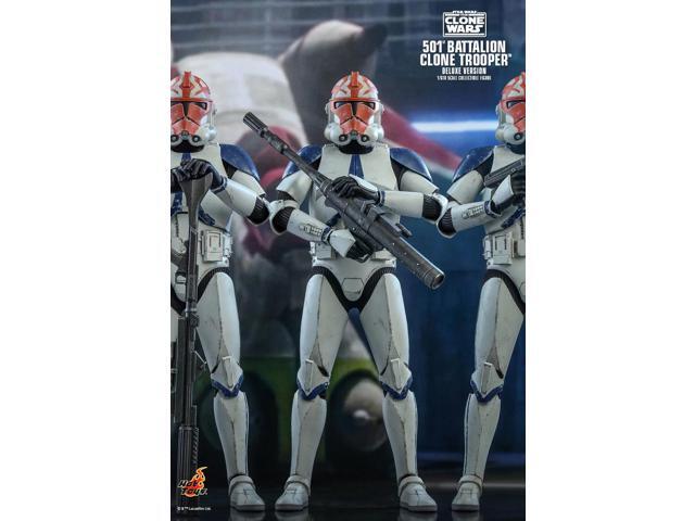 Figure Hot Toys TMS023 - Star Wars: The Clone Wars - 501ST Battalion Clone Trooper deluxe Version