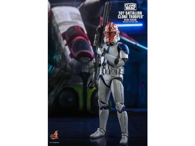 Figure Hot Toys TMS023 - Star Wars: The Clone Wars - 501ST Battalion Clone Trooper deluxe Version