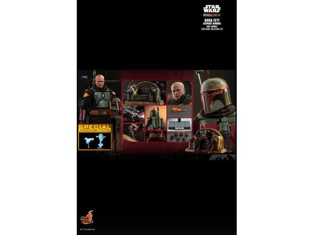 Figure Hot Toys TMS056D - Star Wars: The Mandalorian - Boba Fett Repaint Armor Version & Throne Deluxe Version