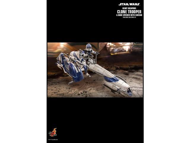 Figure Hot Toys TMS077 - Star Wars: The Clone Wars - Heavy Weapons Clone Trooper & Barc Speeder With Sidecar