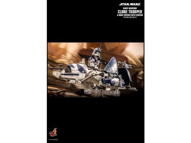 Figure Hot Toys TMS077 - Star Wars: The Clone Wars - Heavy Weapons Clone Trooper & Barc Speeder With Sidecar