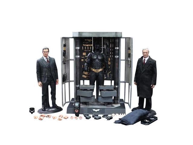 The Dark Knight 12' Figures Batman Armory With Bruce Wayne & Alfred By Hot Toys
