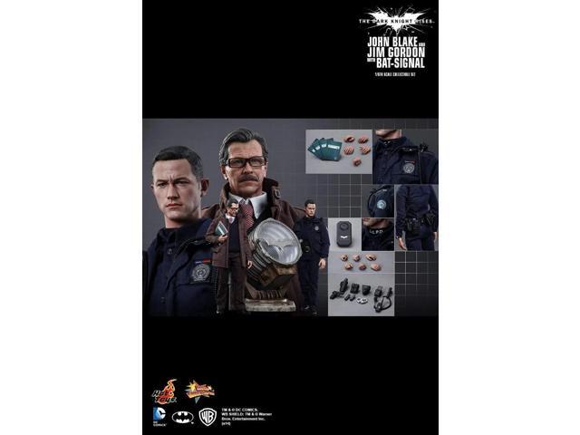 Figure Hot Toys MMS275 - DC Comics - The Dark Knight Rises - John Blake And Jim Gordon With Bat-Signal