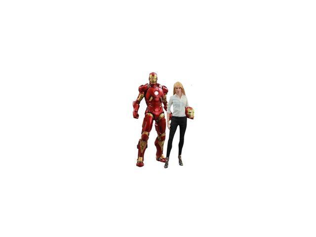 iron man 3 movie masterpiece pepper potts and mark ix armor collectible figure