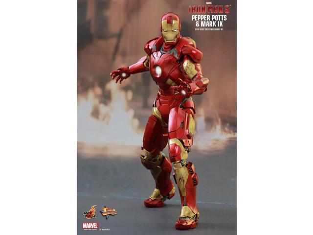 iron man 3 movie masterpiece pepper potts and mark ix armor collectible figure
