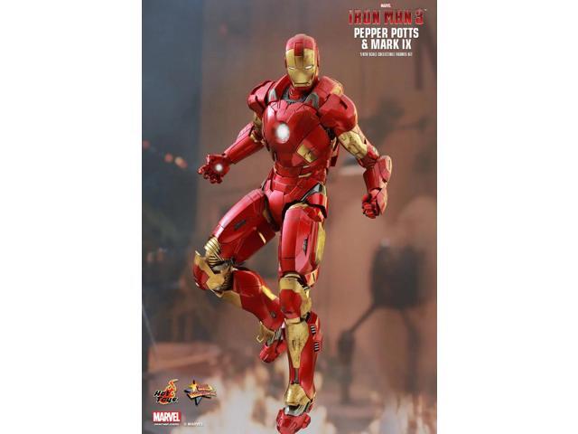 Figure Hot Toys MMS311 - Marvel Comics - Iron Man 3 - Pepper Potts & Iron Man Mark 9 Deluxe Version