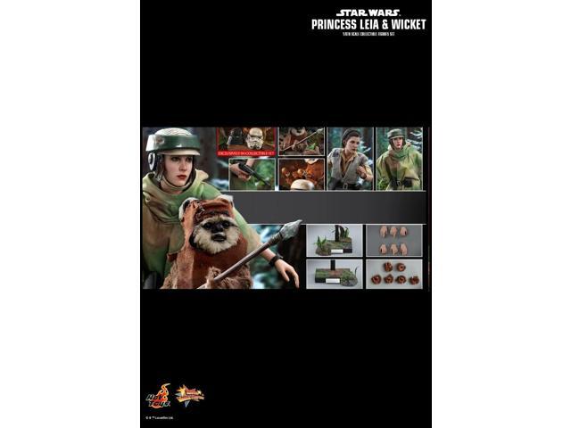 Figure Hot Toys MMS551 - Star Wars: Return Of The Jedi - Princess Leia & Wicket
