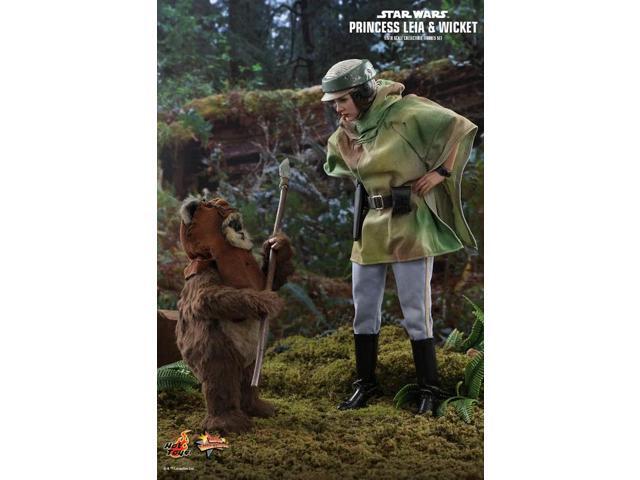 Figure Hot Toys MMS551 - Star Wars: Return Of The Jedi - Princess Leia & Wicket