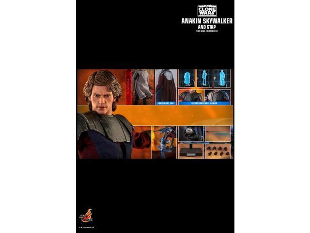 Figure Hot Toys TMS020 - Star Wars: The Clone Wars - Anakin Skywalker And Stap Deluxe Version
