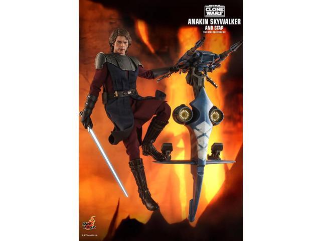 Figure Hot Toys TMS020 - Star Wars: The Clone Wars - Anakin Skywalker And Stap Standard Version