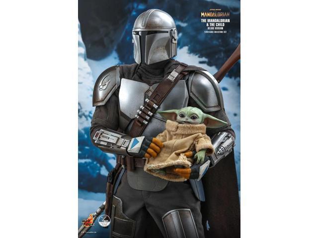 Figure Hot Toys QS017 - Star Wars: The Mandalorian - The Mandalorian & The Child Deluxe Version