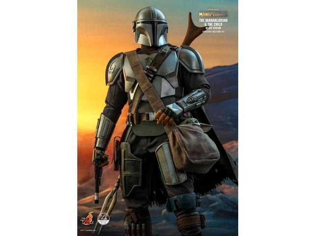 Figure Hot Toys QS017 - Star Wars: The Mandalorian - The Mandalorian & The Child Deluxe Version