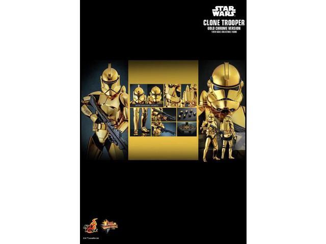 Figure Hot Toys MMS735 - Star Wars - Clone Trooper Gold Chrome Version