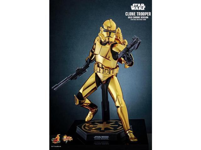 Figure Hot Toys MMS735 - Star Wars - Clone Trooper Gold Chrome Version