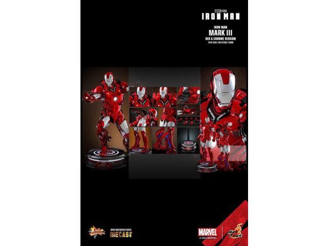 Figure Hot Toys MMS744D64 - Marvel Comics - Iron Man - Iron Man Mark III Red & Chrome Version