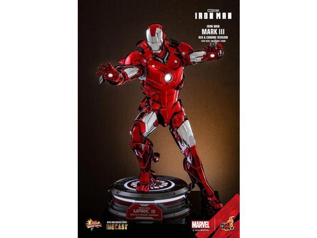 Figure Hot Toys MMS744D64 - Marvel Comics - Iron Man - Iron Man Mark III Red & Chrome Version